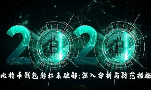 比特币钱包彩虹表破解:深入分析与防范措施